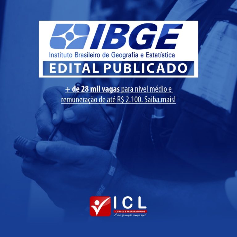 Concurso Ibge 2020 Com 208 Mil Vagas Icl Cursos E Preparatórios 5283