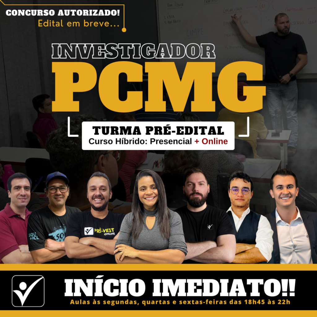 Investigador - PCMG 2024 - Turma Híbrida