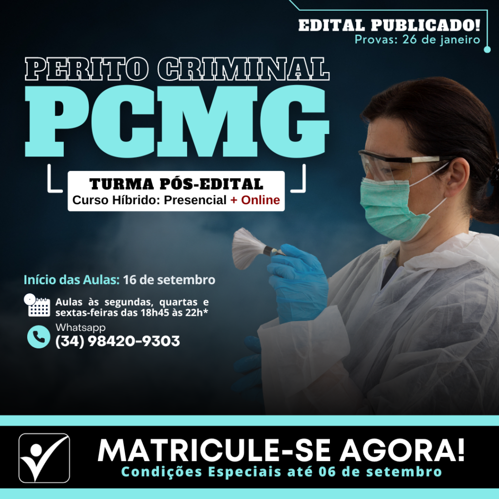 Perito Criminal - PCMG 2024 - Turma Híbrida