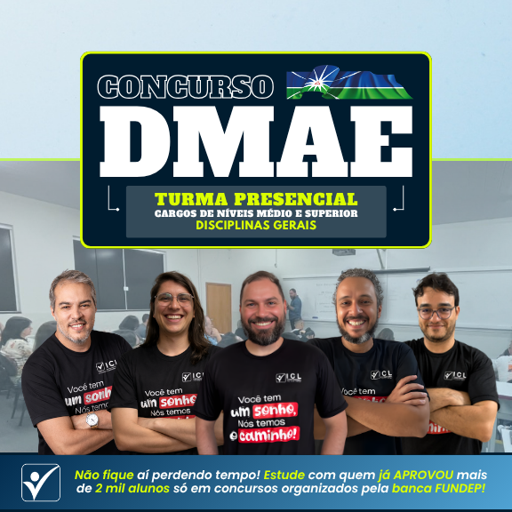 Concurso DMAE - Turma Presencial Pré-edital